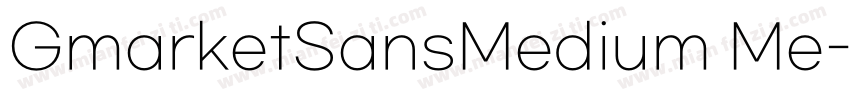 GmarketSansMedium Me字体转换